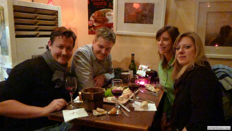 Abendessen mit Marta, Christine und Rob